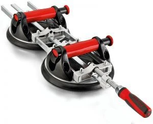 BESSEY Зажим для пластин PS130, зажим 5-130 мм, 2 вакуумных держателя, длина 770 мм, 4,6 кг.