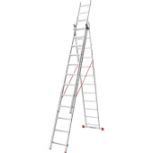 Драбина алюмінієва 3-х секційна Квітка PRO (3х12 сходинок) (110-9312)