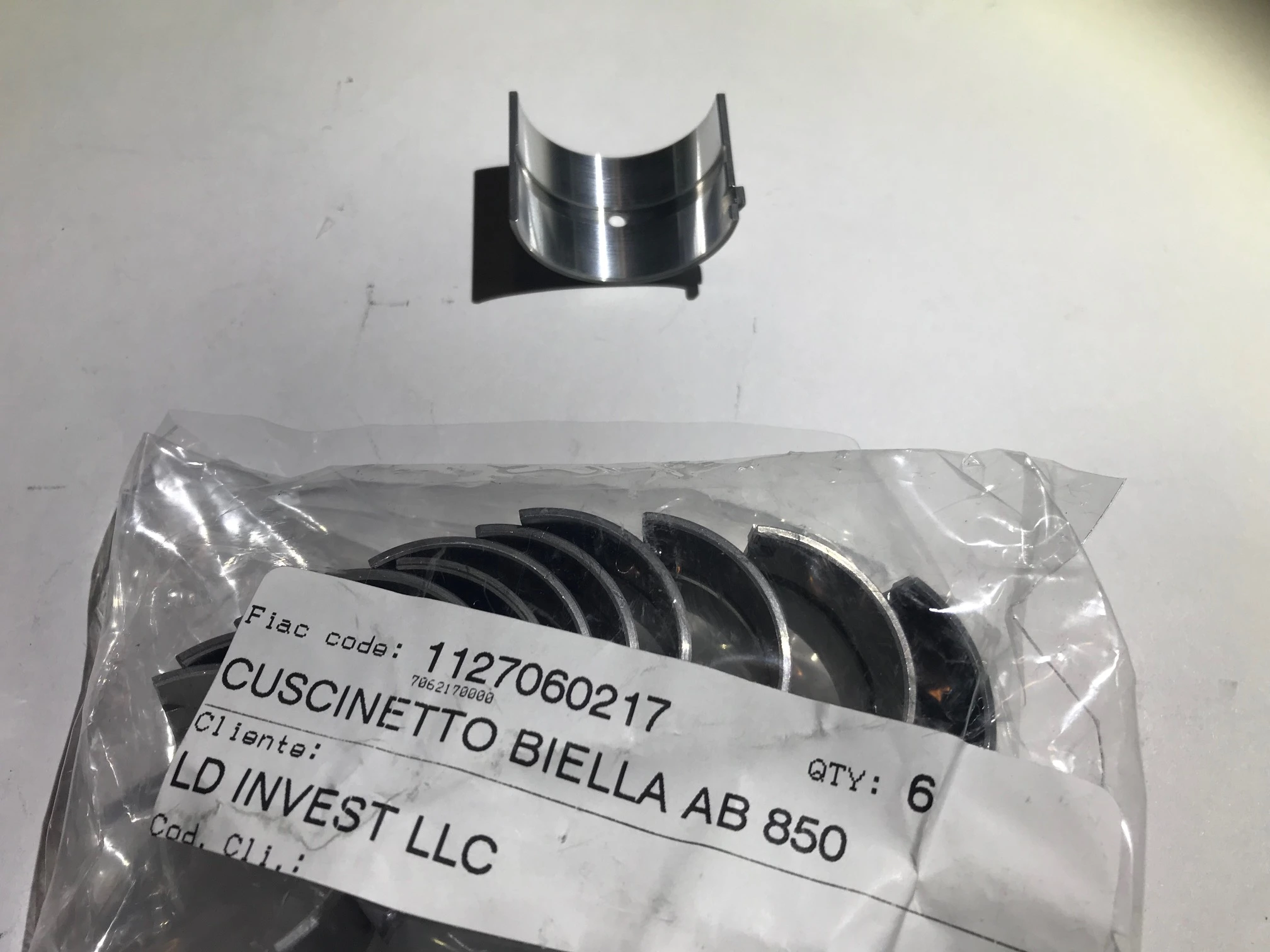 FIAC Вкладыш шатуна АВ858 | 1127060217