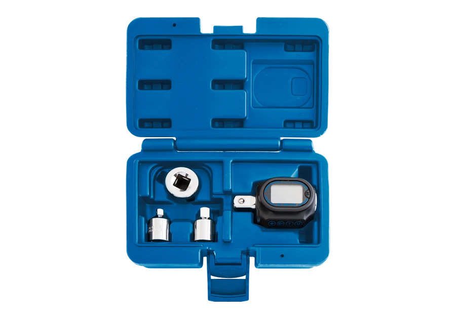 KING TONY Динамометрический адаптер серии "DIGITAL", 1/2", 40-200 Нм в кейсе с переходниками | 34417