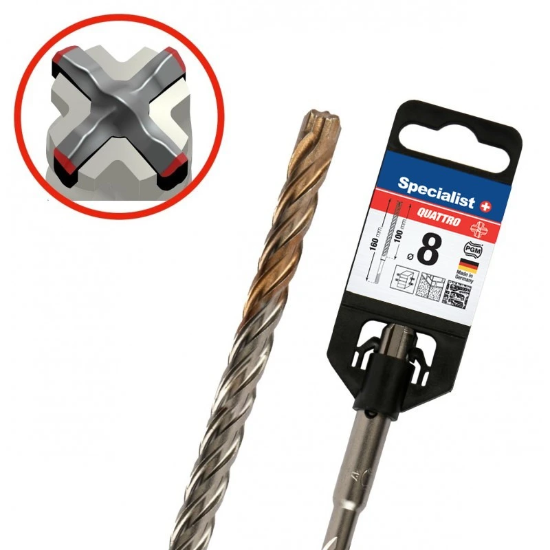 Specialist+ 19/3-08100 Бур SDS+ QUATTRO 8/100 x 160 мм