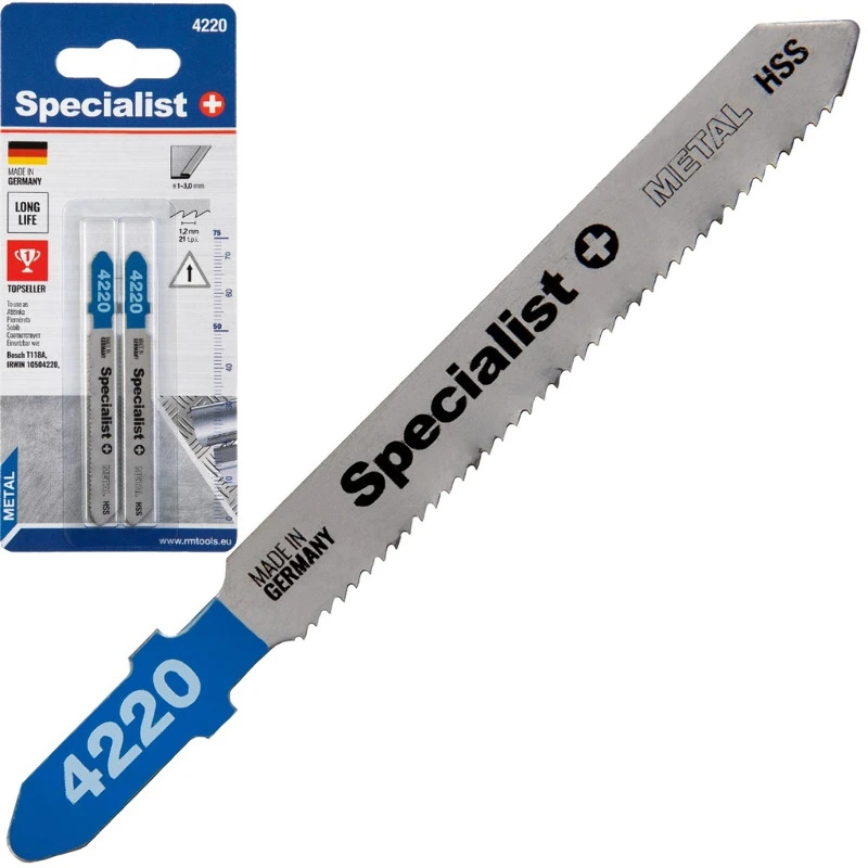 Specialist+ 63-4220 Набір полотен для лобзика T118A, наб. 2 шт