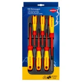 KNIPEX Набор диэлектрических отверток с зауженным рабочим концом 00 20 12 V03, Phillips/Pozidriv | 0