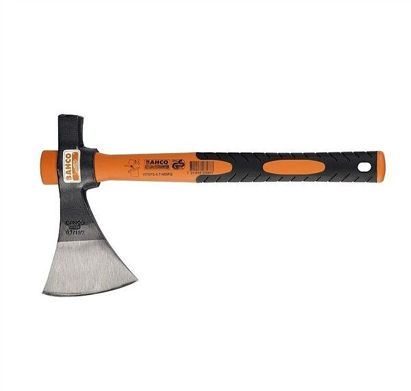 BAHCO HFGPS-0,7-400FG Топор туристический 1070 г; прямое трехкомпонентное топорище