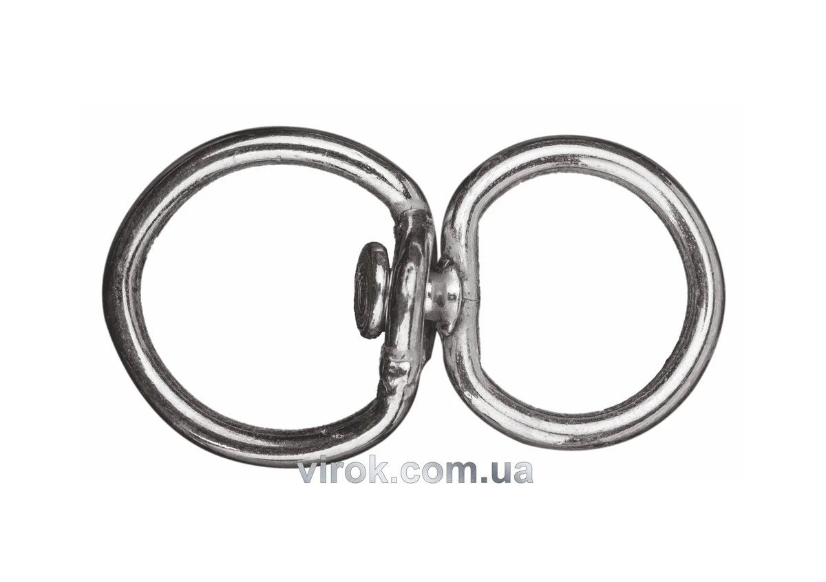 VIROK Вертлюг "Шорника" 8 мм, з D-под. кільцем 37х23 мм і кільцем Ø= 36 мм | 86V869