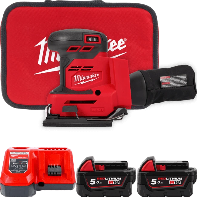 MILWAUKEE Шлифмашина вибрационная аккумуляторная M18 BQSS-502B | 4933479967