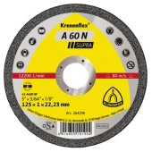 Круг відр. А60N Supra 125х1,0х22 alum. Klingspor