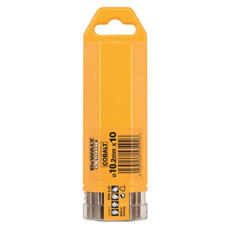 Сверло по металлу кобальтовое HSS-E 10.2мм DeWALT DT4943