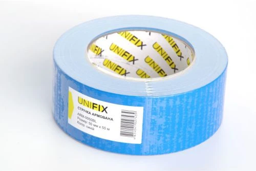 Лента клейкая армированная синяя 50мм*50м UNIFIX