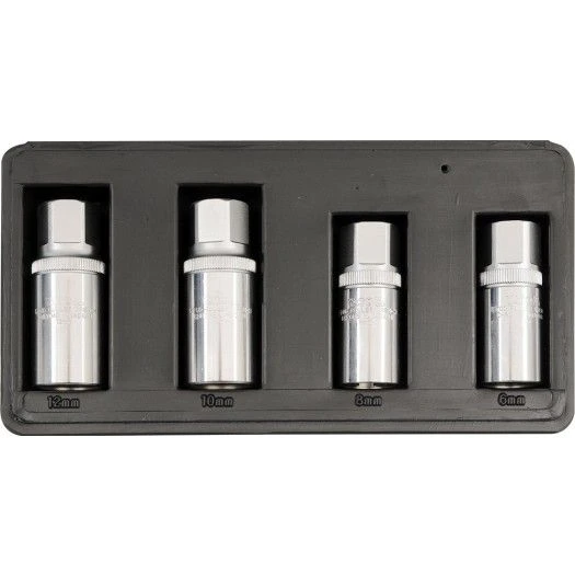 YATO Головки для знімання штифтів YATO, з кв. 1/2, M=21мм, 6,8,10,12мм, набір 4шт.  | YT-0620