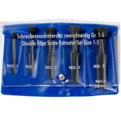 KNIPEX Набір екстракторів RENNSTEIG, 5шт у м'якому конверті з кишенями, 471 900 3 | 9R 471 900 3