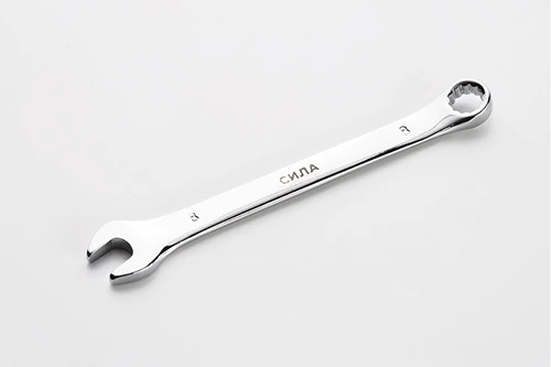 Ключ рожково-накидной полированный CrV 8мм СИЛА