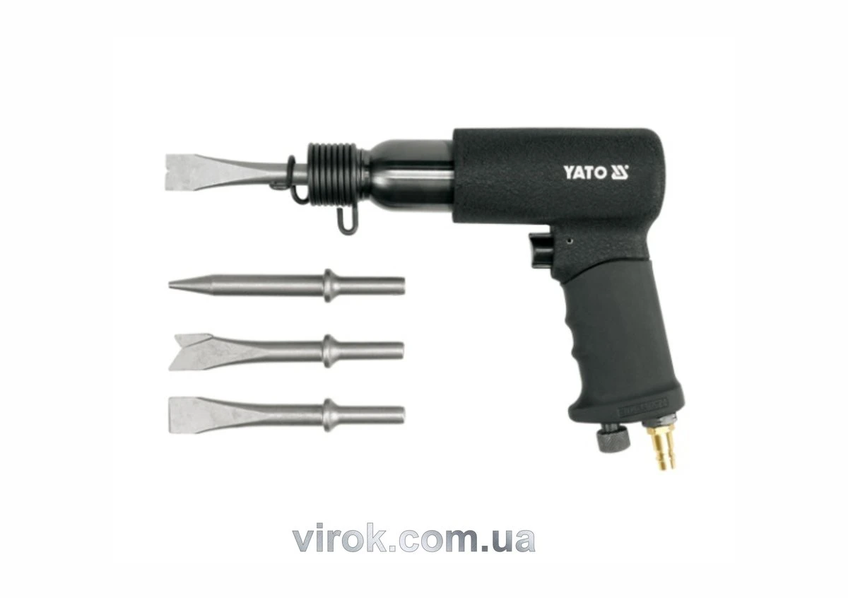 YATO Молоток пневматичний YATO з набором долот і зубил 4 шт.  | YT-0990