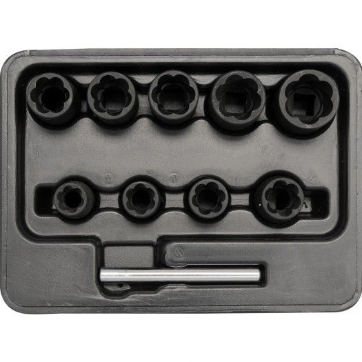 YATO Набір головок для видалення зломаних гвинтів YATO : квадрат 3/8", h= 10 мм. 1 (Шт/Набір)  | YT-