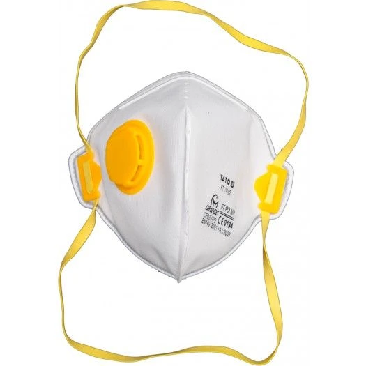 YATO Респіратор протиаерозольний з клапаном YATO : FFP2 NR, 3 шт  | YT-7492