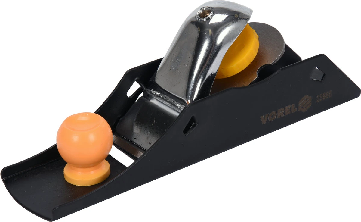 VOREL Рубанок столярний : L=200 мм, ніж- 42/1.6 мм, HRC 50-55, 65Mn, металевий корпус  | 25886