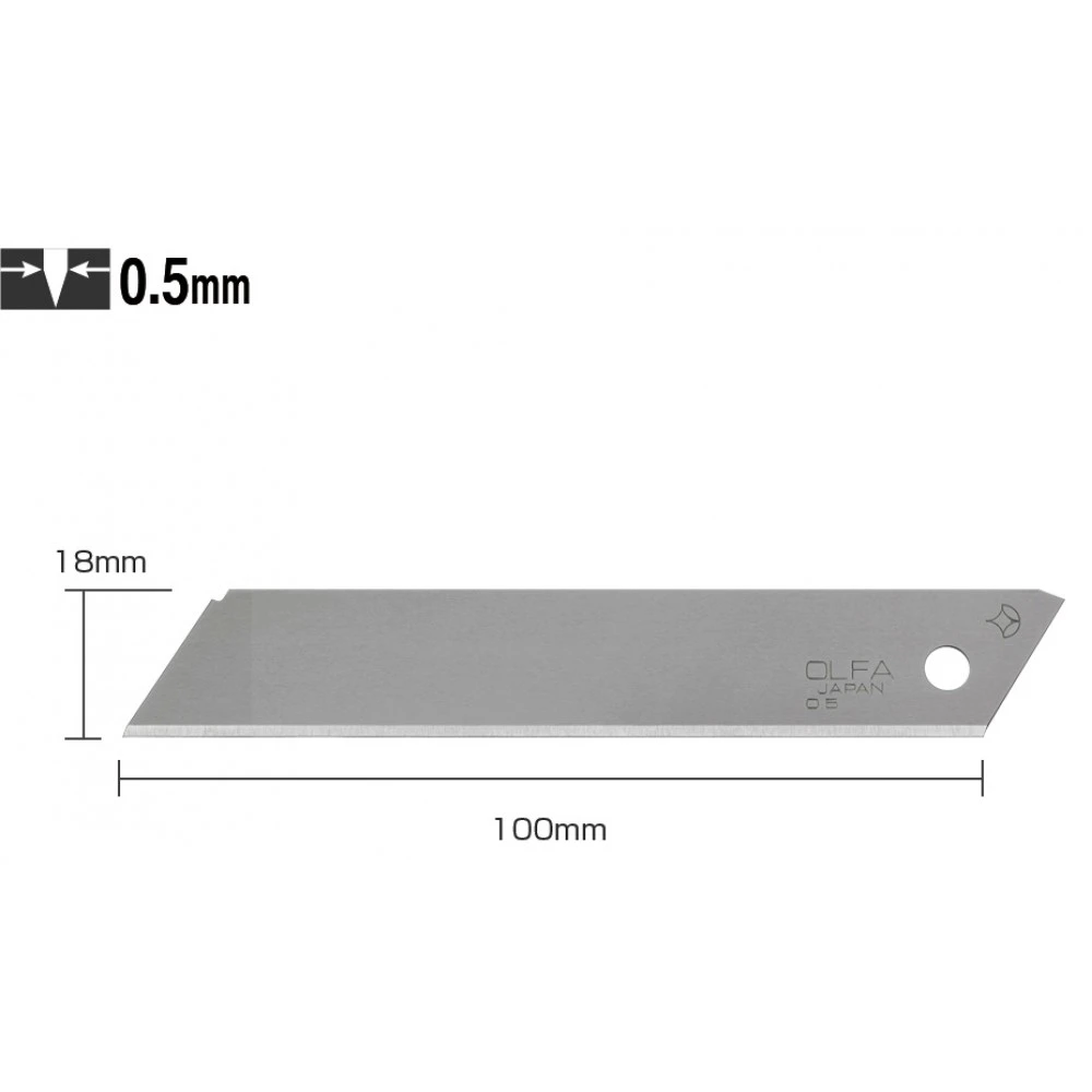 Лезвие OLFA LB-SOL-10 сегментированное туба 10 шт (313510)