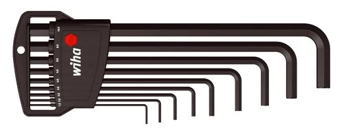 Wiha W06386 Набор шестигранных ключей долгих 9 шт (1,5 2, 2,5 3, 4 5, 6 8, 10)