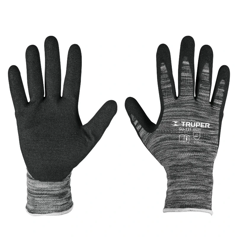 TRUPER Рукавички нейлон, нітрилове покриття, L  // GU-133