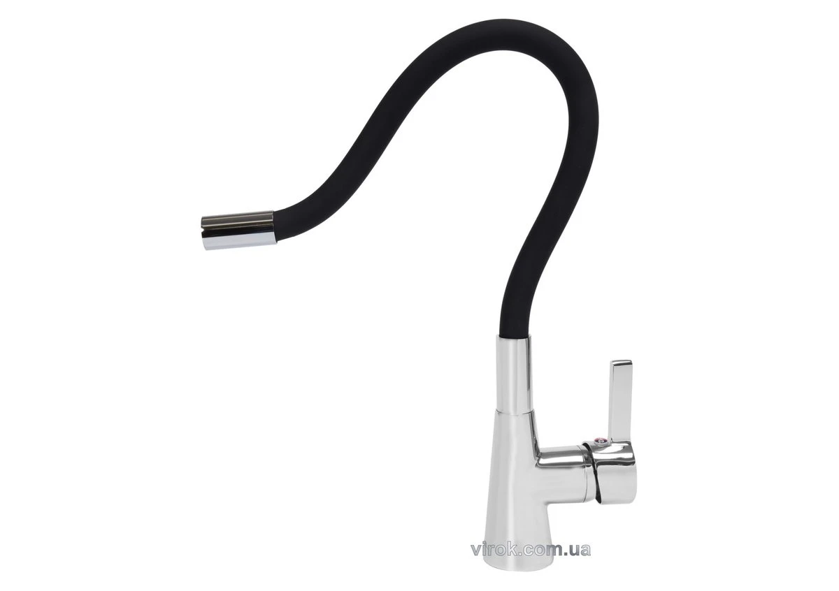 FALA Змішувач води "FLEXIBLE" для раковини з гнучкою чорною лійкою  | 75705