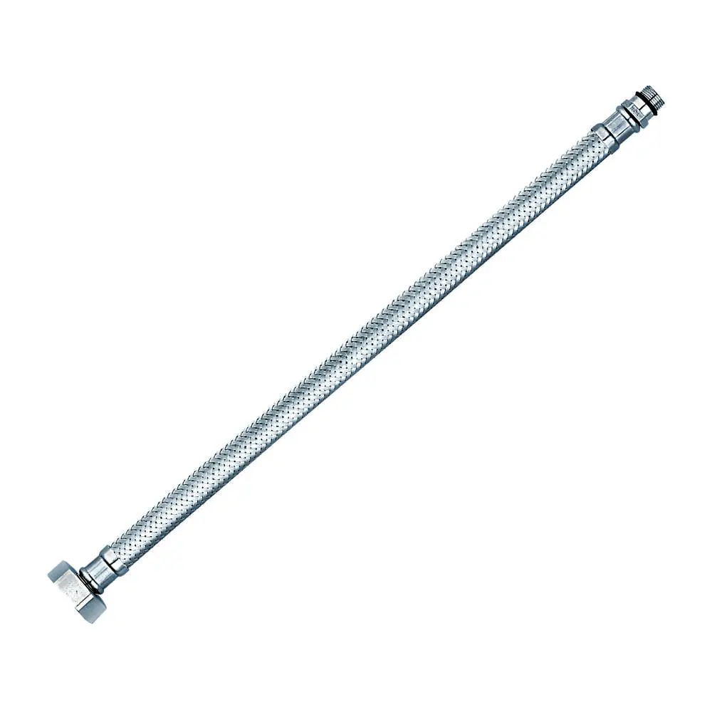 Підводка води в нерж.обплет. до змішувача d8 х12мм, L=1000мм, 1/2, М10 зовн./внутр.кор Double-lin