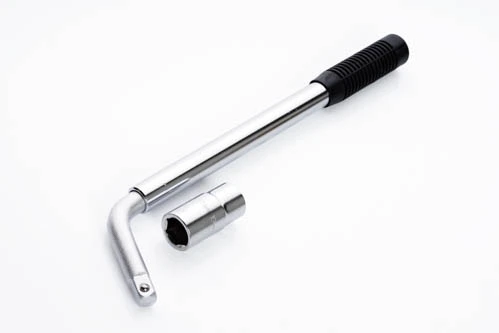 Ключ колесный Г-образный телескопический 17x19, 340x500мм СИЛА