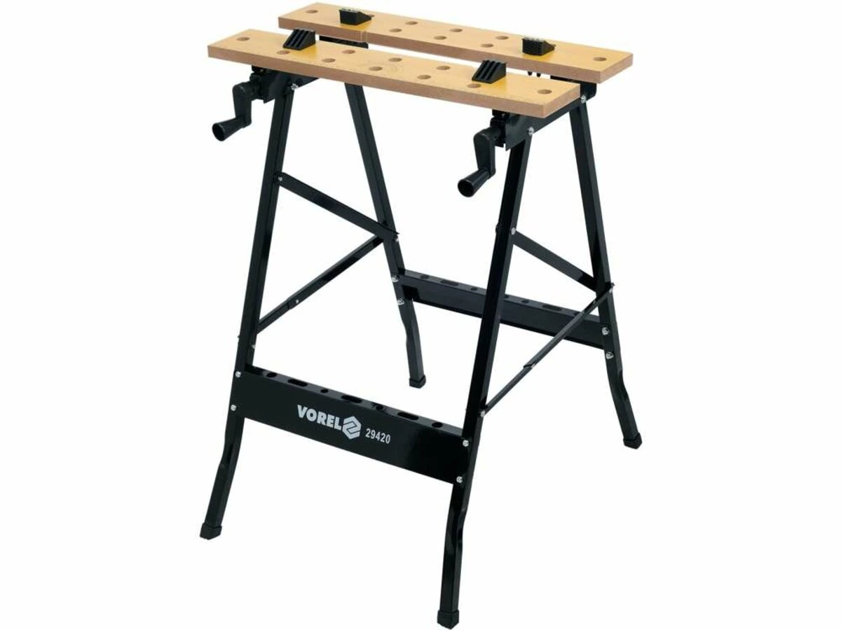 VOREL Столик монтерський розкладний 760х560 мм, поверхня- 560x 100x 18 мм, макс. навантаж.-70 кг  | 