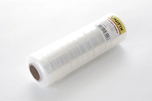 Стретч пленка 250мм 0,8кг (20мкм) прозрачная, втулка 200г UNIFIX