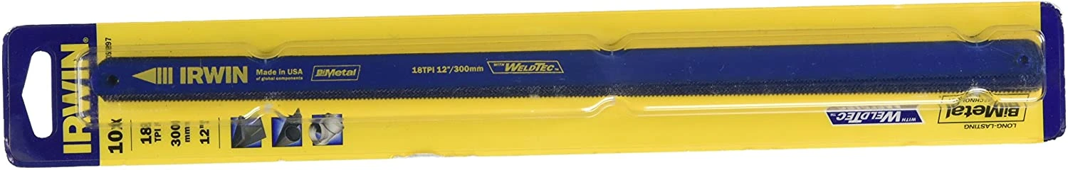 IRWIN Полотно для ножовки по металлу WeldTec 18T 300мм 10шт, | 10505897