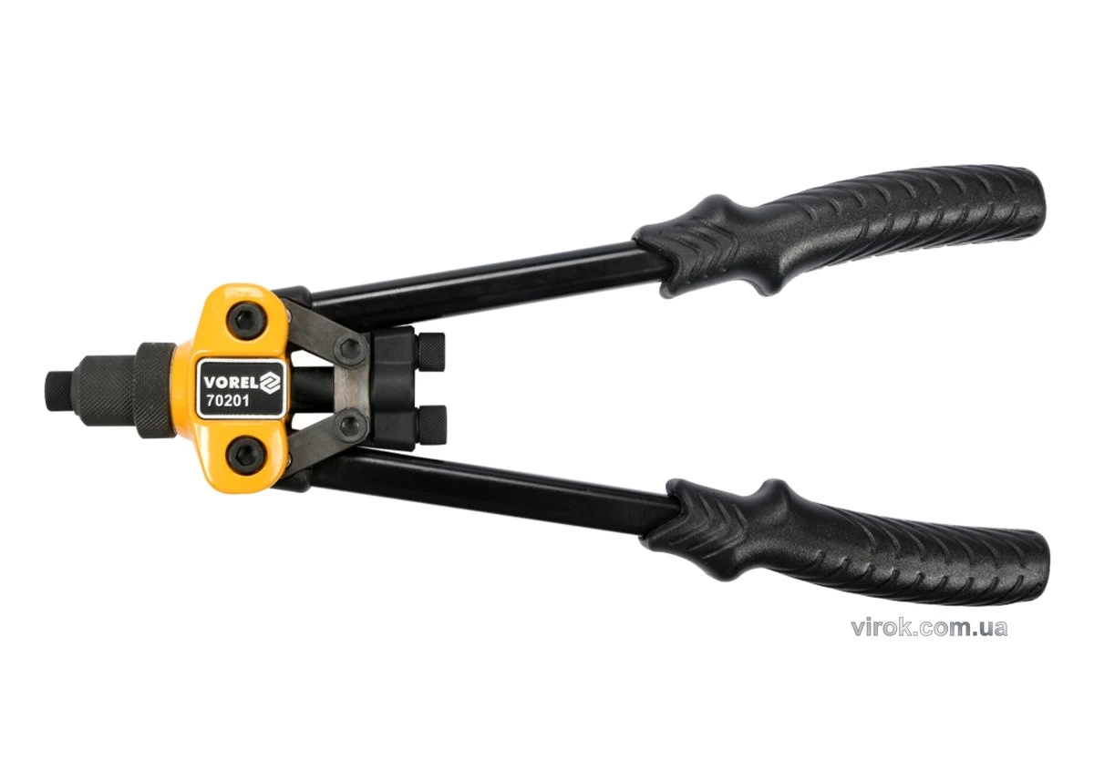 VOREL Заклепочник важільний 2-ручний для нітів Ø=3,2; 4,0; 4,8 мм, l=300 мм  | 70201