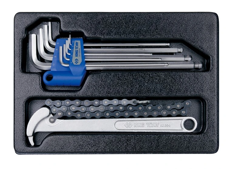 KING TONY Набор инструмента комбинированный (съемник масл. фильтра цепн.,набор шестигр. 1,5-10 мм) |