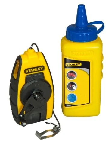 STANLEY STHT0-47244 Шнур разметочный в компактном корпусе, L= 9 м + флакон мелового порошка.