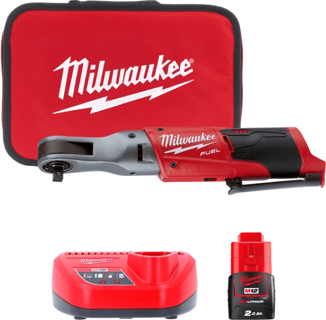 MILWAUKEE Гайкокрут кутовий акумуляторний 3/8" ,M12 FIR38-201B, 75Нм,  | 4933459798