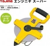 TAJIMA Рулетка инжинерная ENGINEER SUPER нейлоновая лента с покрытием, открытый корпус, 50м