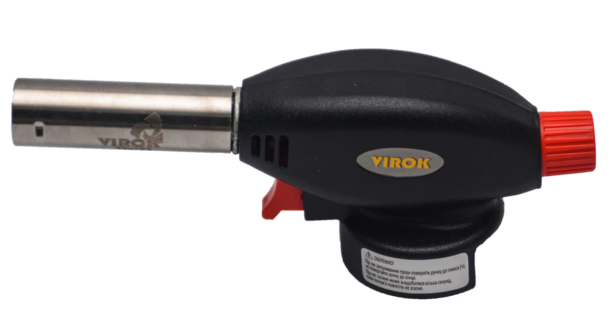 VIROK Пальник газовий з різьбовим (7/16) з'єднанням. Piezo  | 44V191