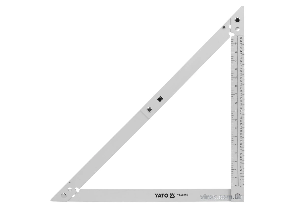 YATO Кутник алюмінієвий, для будівельних робіт, складаний YATO, 600 х 840 х 600 мм  | YT-70850