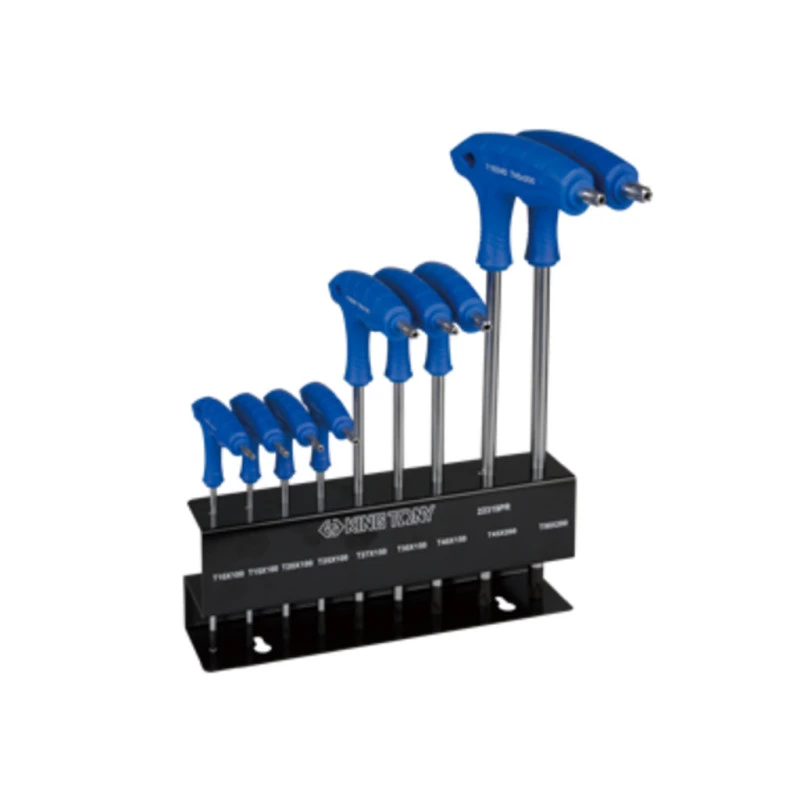 KING TONY Набор ключей Torx 9 ед. (Т10-Т50) Г-образных | 22319PR