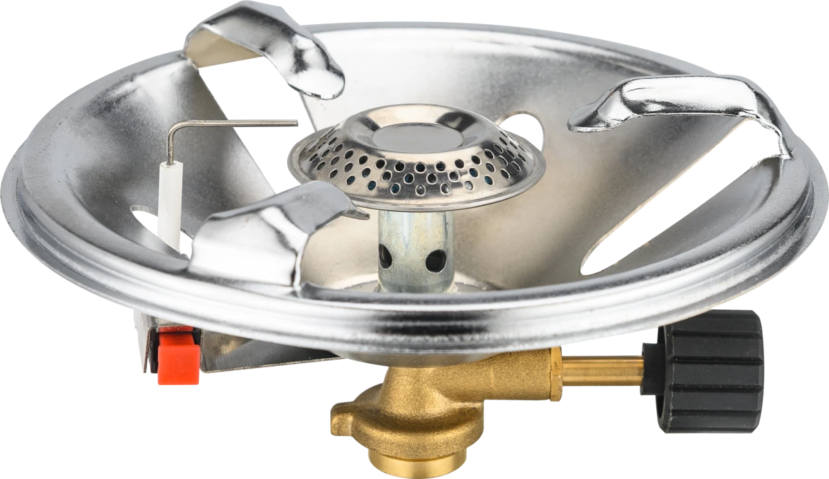 VIROK Пальник газовий туристичний з різьбовим (7/16) з'єднанням. Piezo  | 44V173