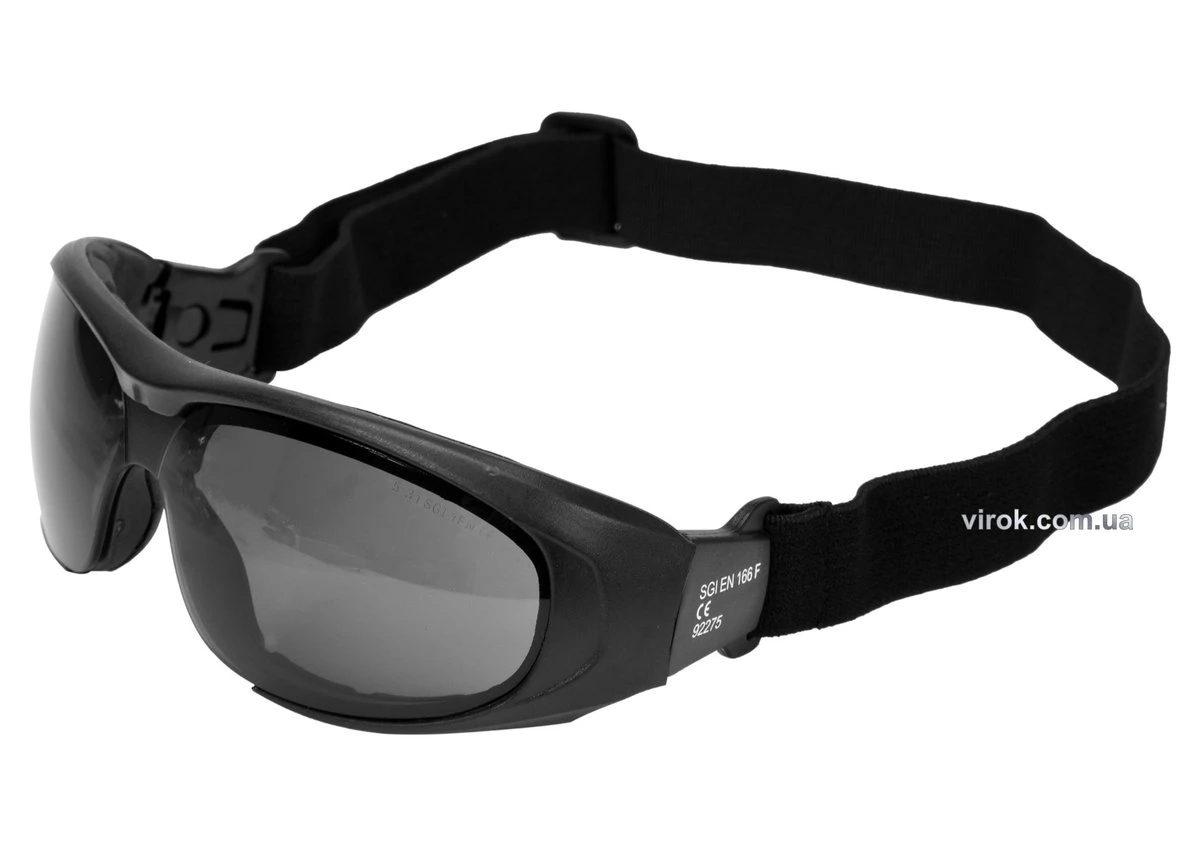 YATO Окуляри захисні YATO затемнені з регул. еластичним пояском  | YT-73765