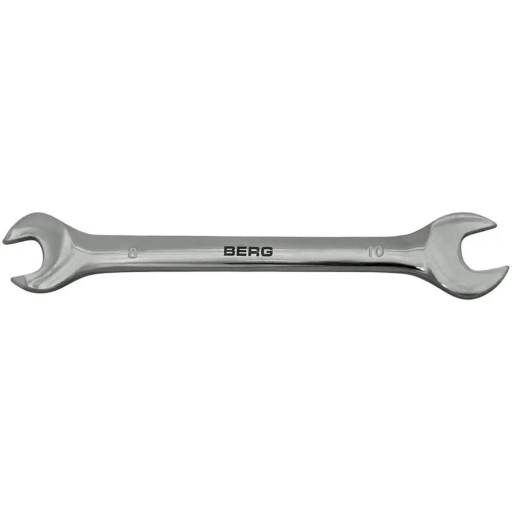 Ключ ріжковий двосторонній Cr-V 8x10мм Berg | 48-102