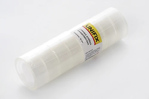 Лента клейкая канцелярская 20м SKK-810241-20 (8шт) UNIFIX