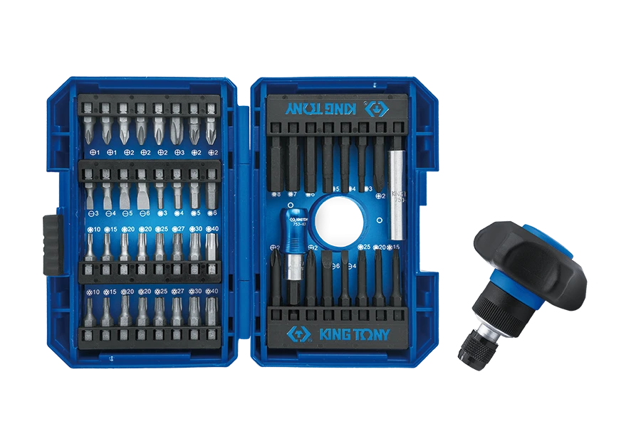 KING TONY Набор бит и головок 49 предмета c держателем | 1048MR