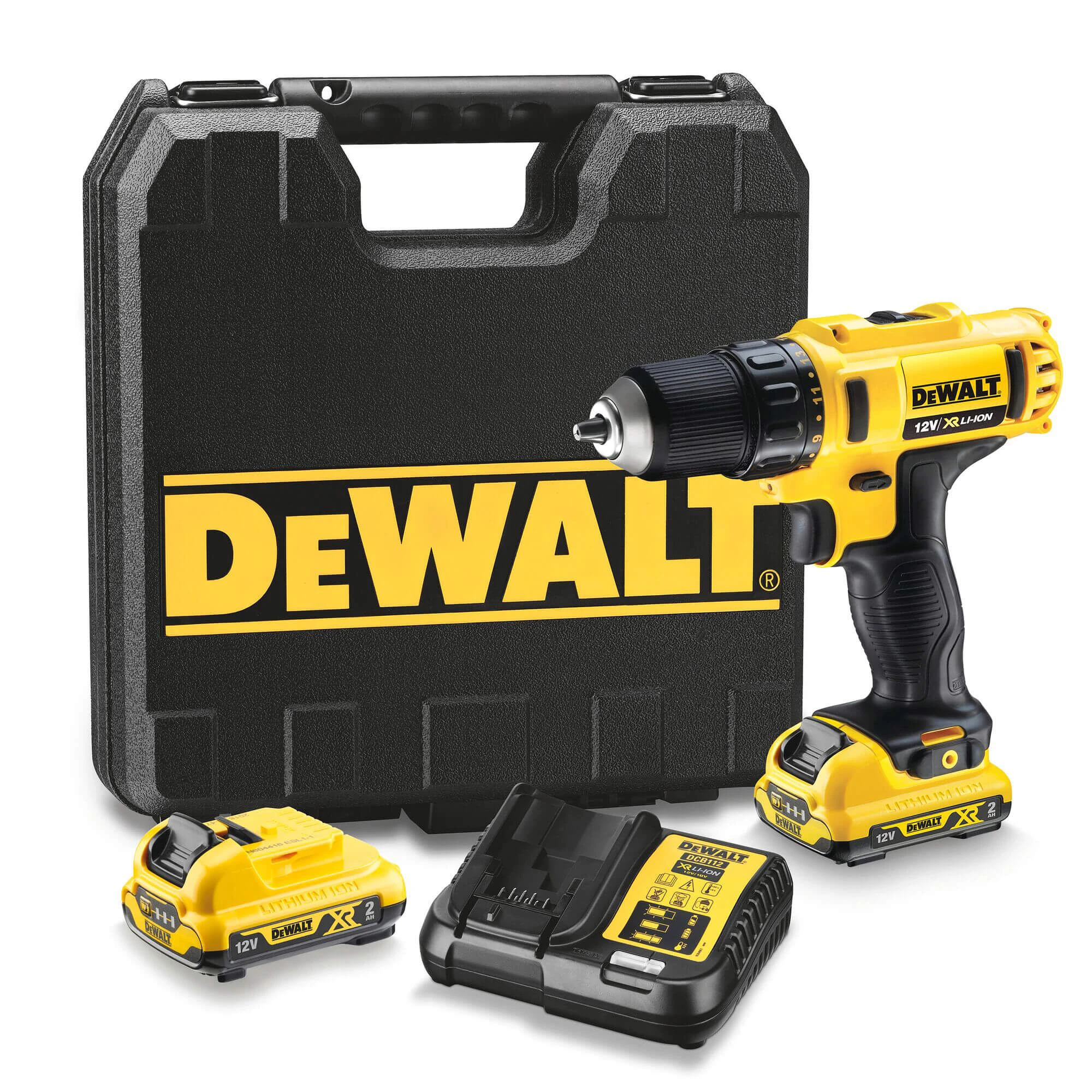 DeWalt DCD710D2 Аккумуляторная дрель-шуруповерт, 10,8 В, 2 Ач, Li-Ion