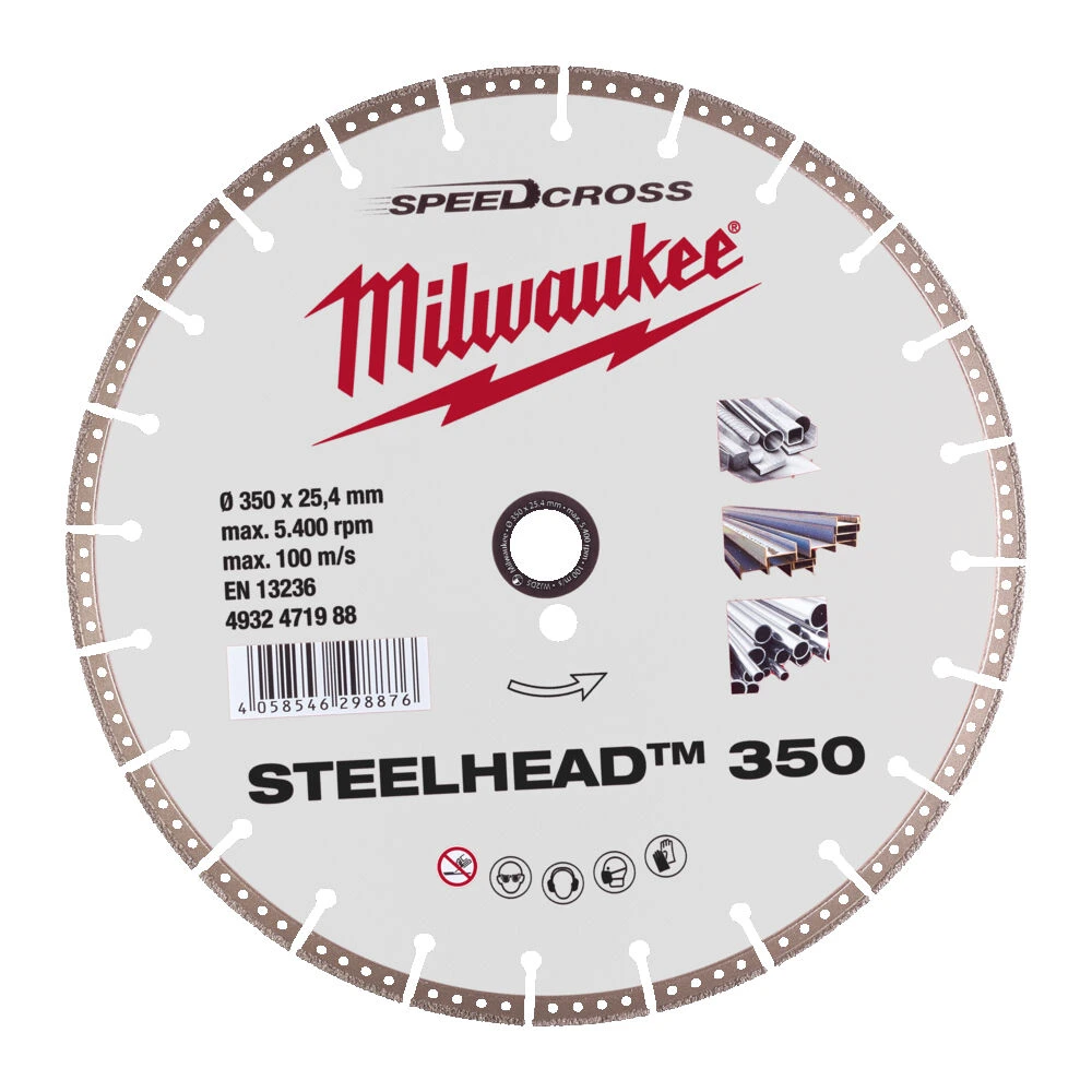 MILWAUKEE Диск алмазний Steelhead 350 , Ø350мм, по металу | 4932471988