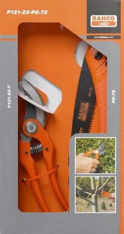 BAHCO набор P121-23-PG-72 Складная ножовка и секатор