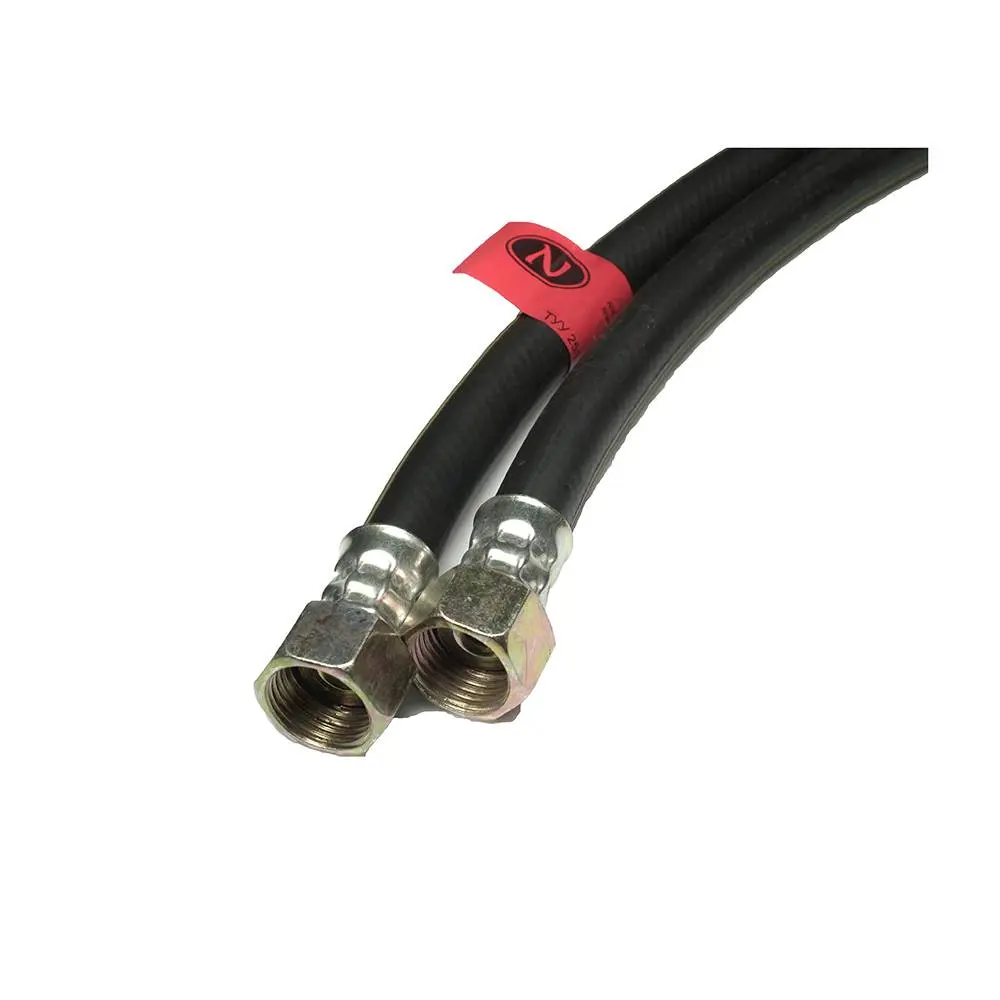 Шланг газовий, гумовий, чорний, мет.гайка L=1000мм, 1/2 внутр./внутр. Україна | 77-769