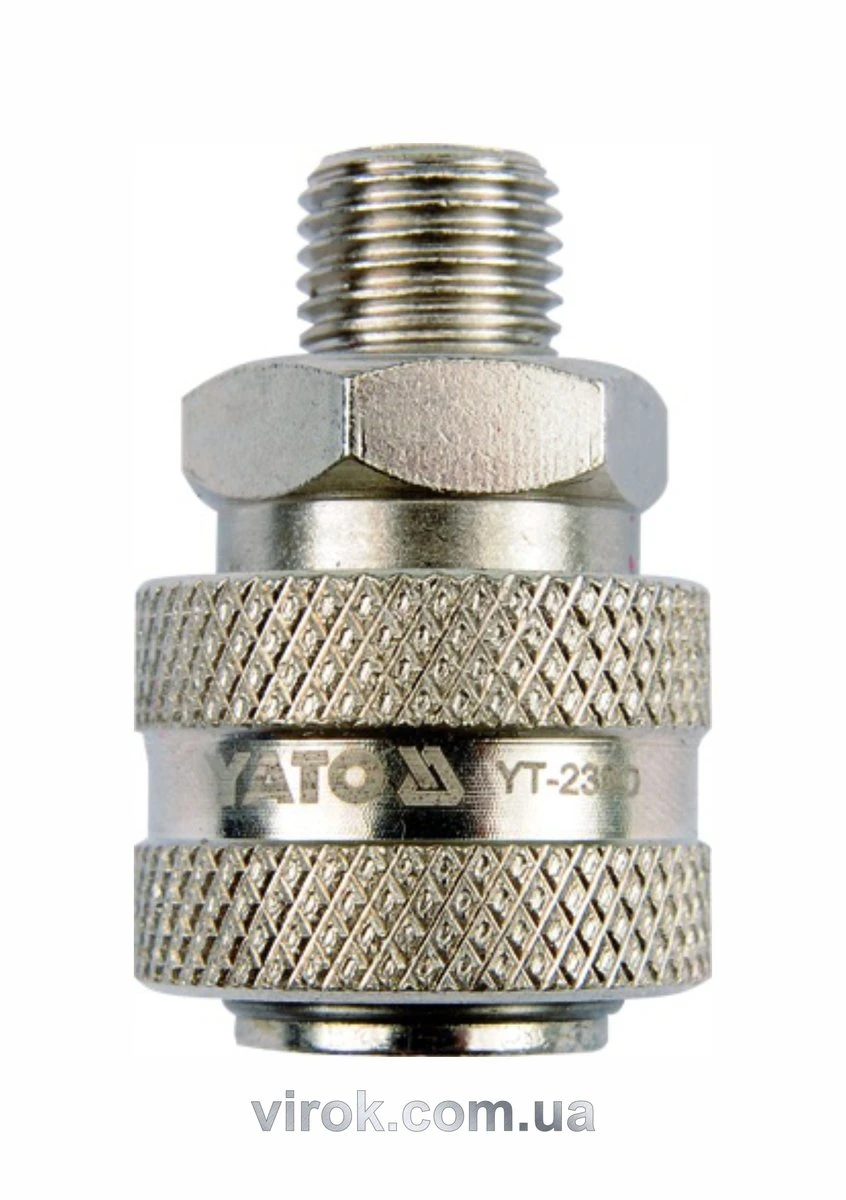 YATO Швидкоз'єднувана муфта YATO з зовніш. різьбою Ø= 1/2"  | YT-2392