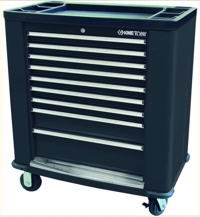 KING TONY Тумба инструментальная 9 полочная серая | 87A38-9BA-K