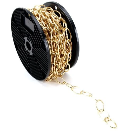 Цепь "Овал" 2,8 золотая, бухта 30 мп