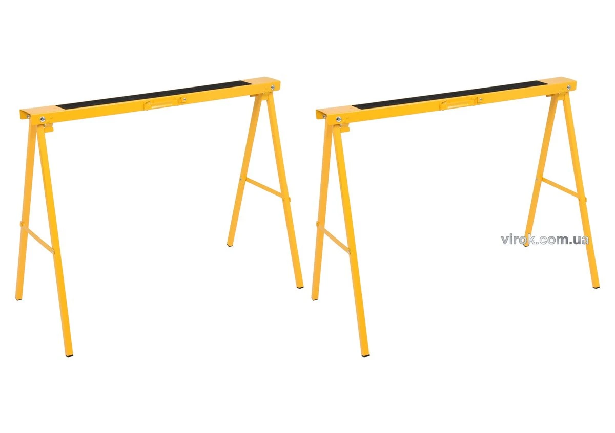 VOREL Стійки розкладні сталеві 100х 10х 75 см (розкладена), для макс. навантаж.- 200 кг./2 2 шт  | 2